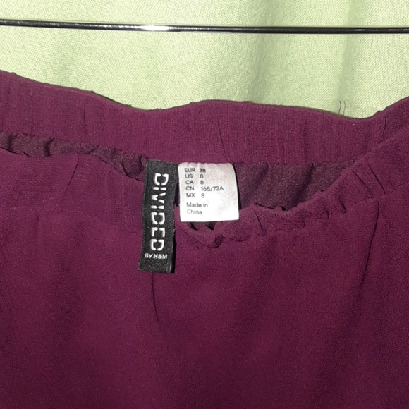 H&M Divided Chiffon High Low Tulip Skirt - Picture 4 of 5